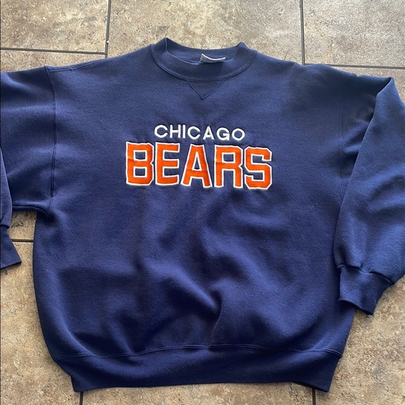 Vintage 90’s Chicago Bears embroidered stitched sweatshirt XL made in USA 🇺🇸 - Picture 1 of 6